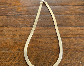 Italian Sterling Silver Herringbone Chain - 20 Inch