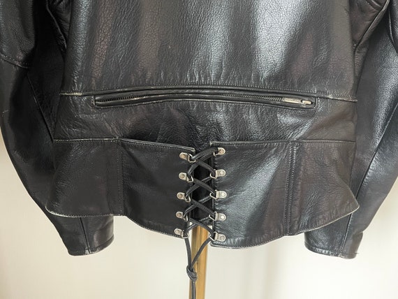 Vintage 2002 Harley Davidson black leather jacket. - image 8