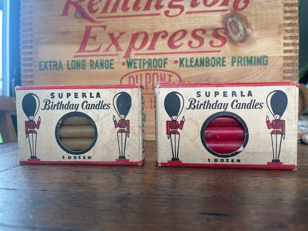 Vintage Set of Superla Birthday Candles Etsy