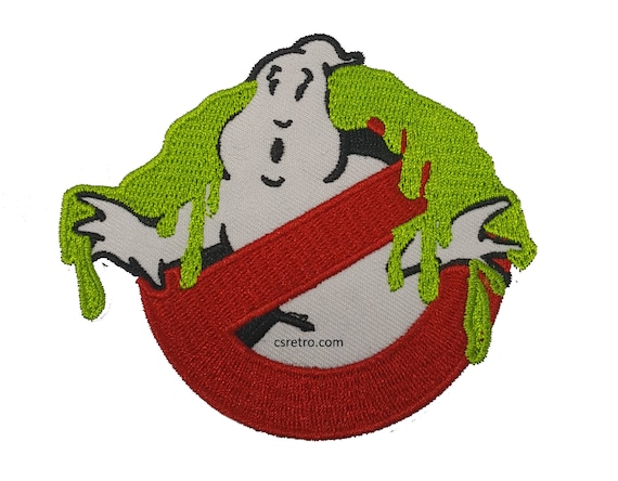 Ghostbusters Movie Logo No Ghost Embroidered Iron-On Patch 4/" x 3 3//8/" New!