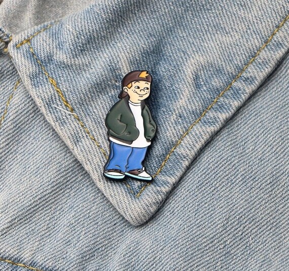 theodore t j detweiler recess cartoon 90s metal enamel clutch etsy etsy