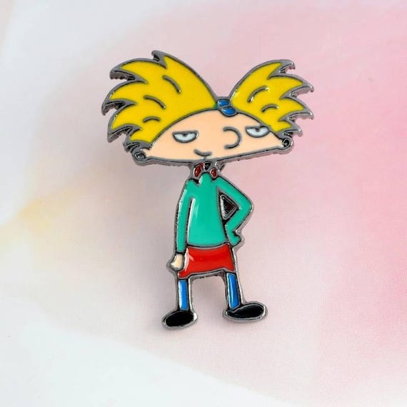 Alpharise Co Jp Cartoons 90s Nick Hey Arnold Stud Earrings Handmade Products Stud