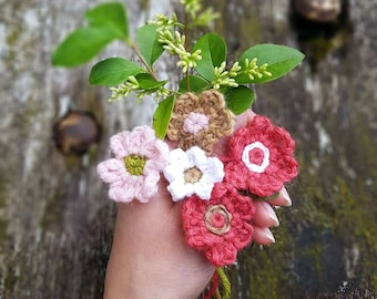 Dos patrones fáciles de flores de crochet