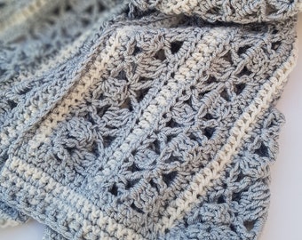 Royal Silver Scarf - Crochet pattern