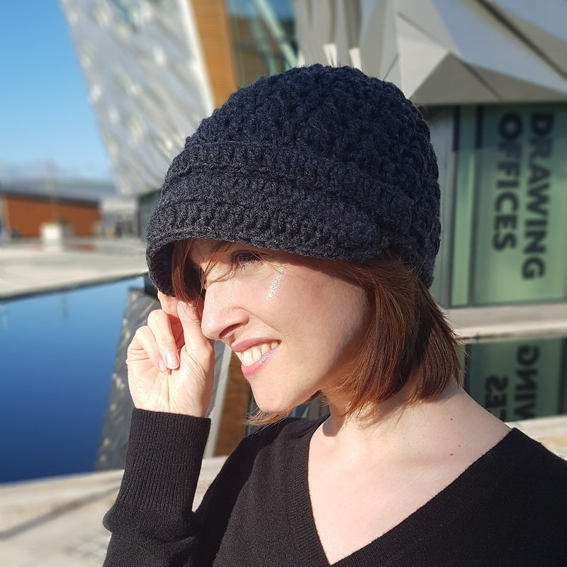 Crochet Newsboy Hat Pattern Etsy