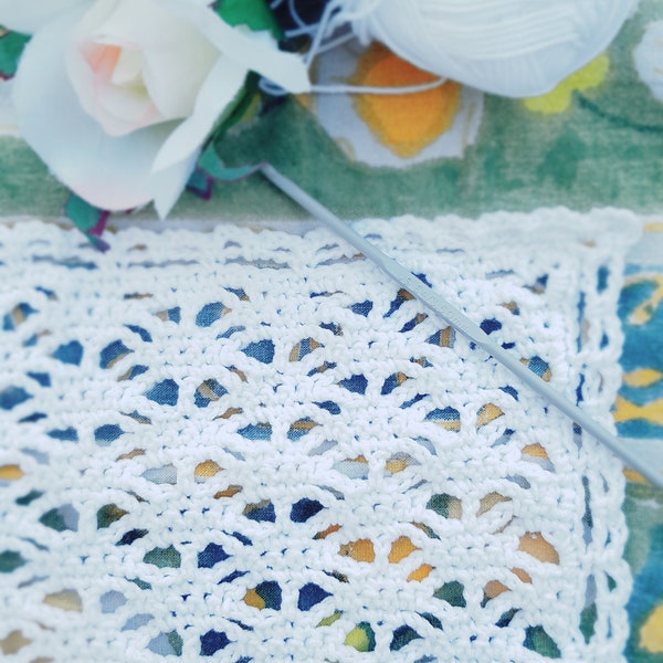 Mophead Dishcloth - Intermediate Crochet Pattern