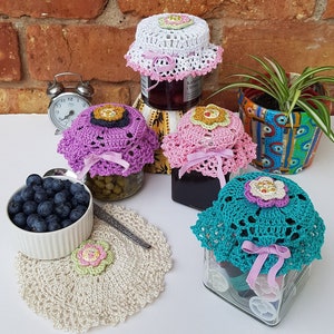 Retro Jam Pot Cover - Easy Crochet pattern