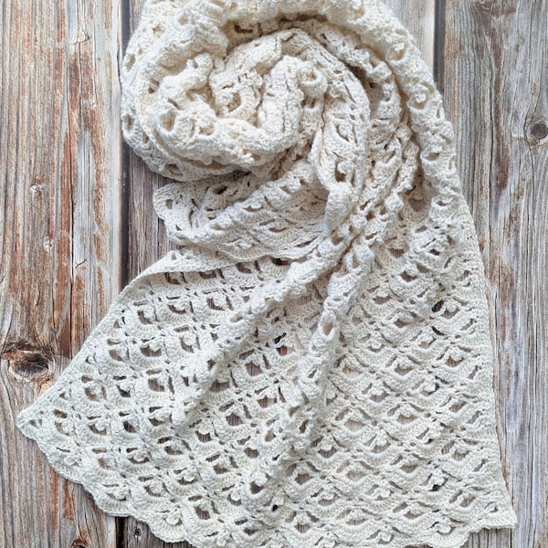 Coronation Shawl - Intermediate crochet pattern
