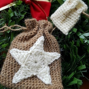 Crocheted gift bags - easy crochet pattern