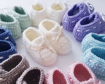 Chaussons bébé - patron au crochet unisexe