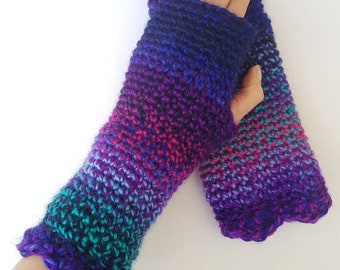 Long Chunky Gloves - Easy Crochet Pattern
