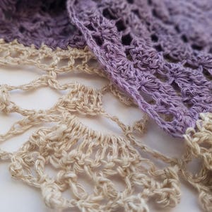 Linen and Lace Scarf Intermediate Crochet Pattern image 5
