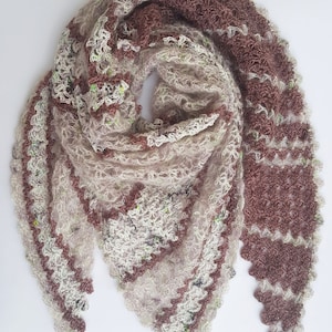 Cappuccino Shawl - easy crochet pattern