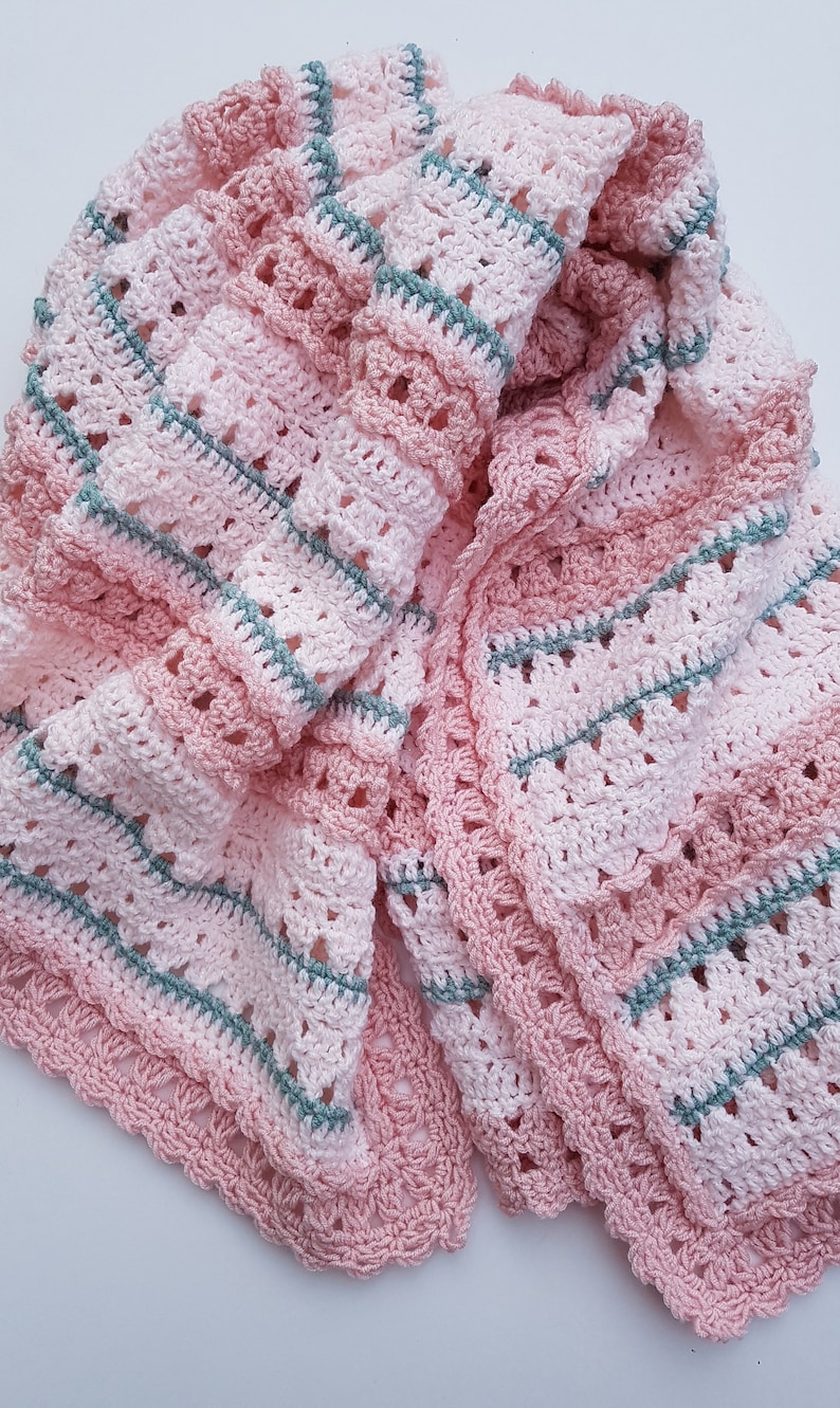 Mermaids and Waves Baby Blanket Intermediate Crochet Pattern Etsy Canada