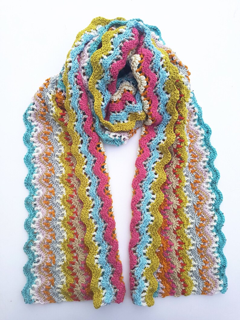 Brighton Rock Scarf crochet pattern image 4