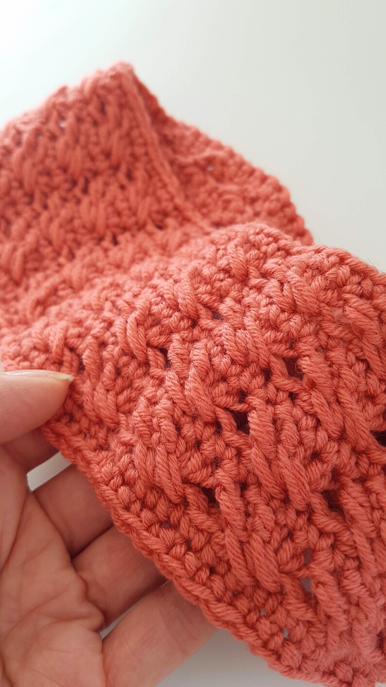 Cute Headband/Earwarmer crochet pattern image 5