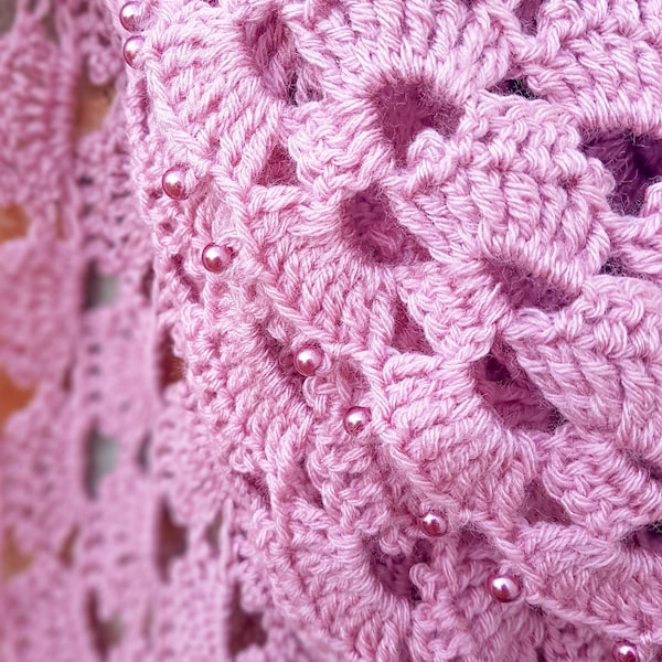 Late Summer Love Story - Intermediate crochet scarf pattern