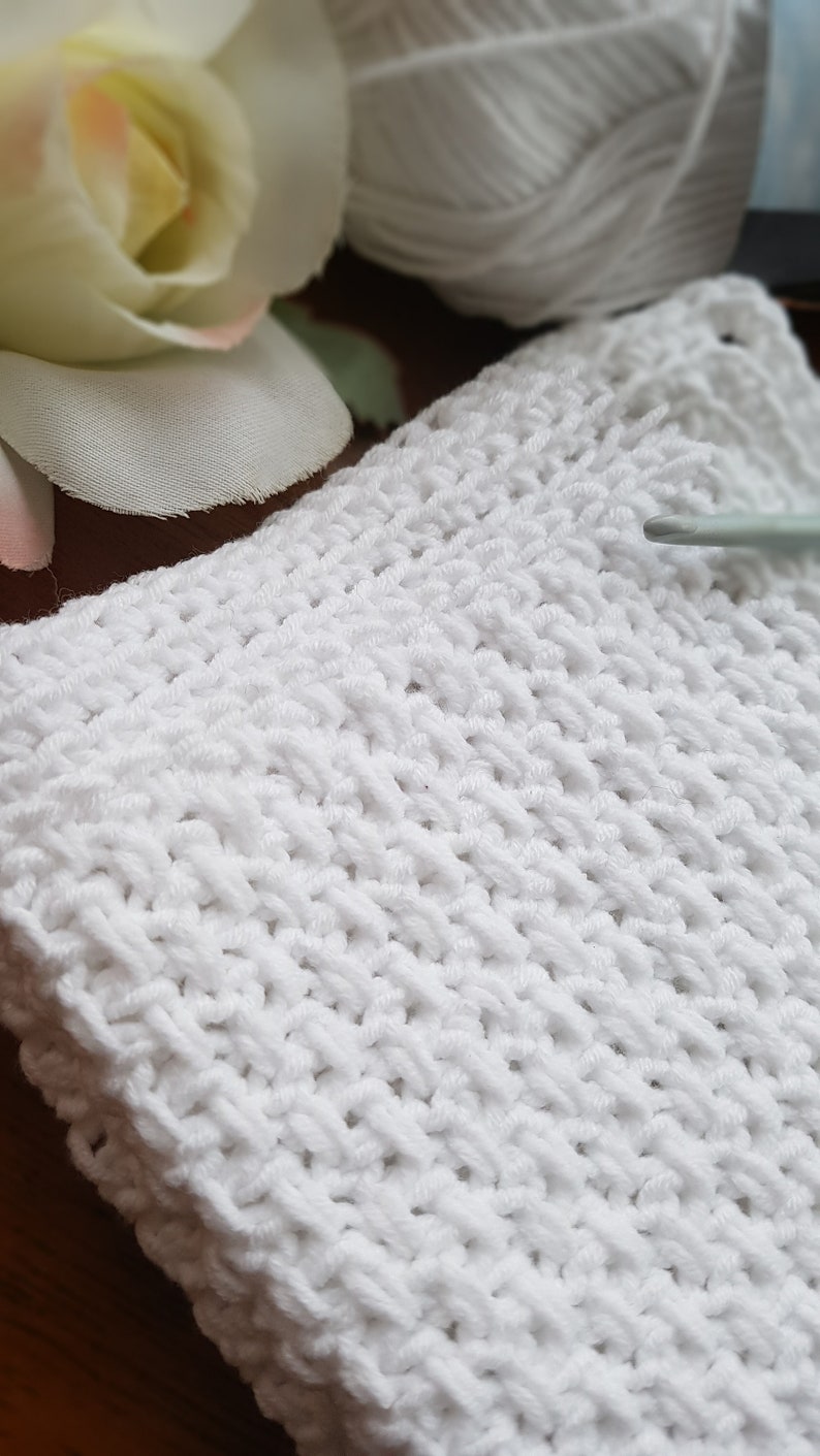 Textured Dishcloth easy crochet pattern image 2