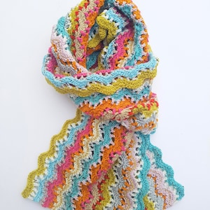 Brighton Rock Scarf crochet pattern image 1