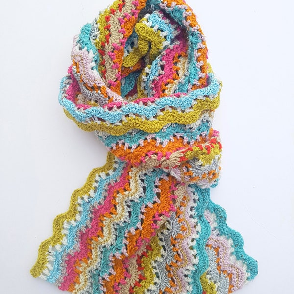 Brighton Rock Scarf - crochet pattern