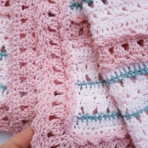 Mermaids and Waves Baby Blanket Intermediate Crochet Pattern image 9