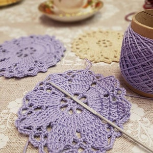 Vintage Coasters easy crochet pattern image 2