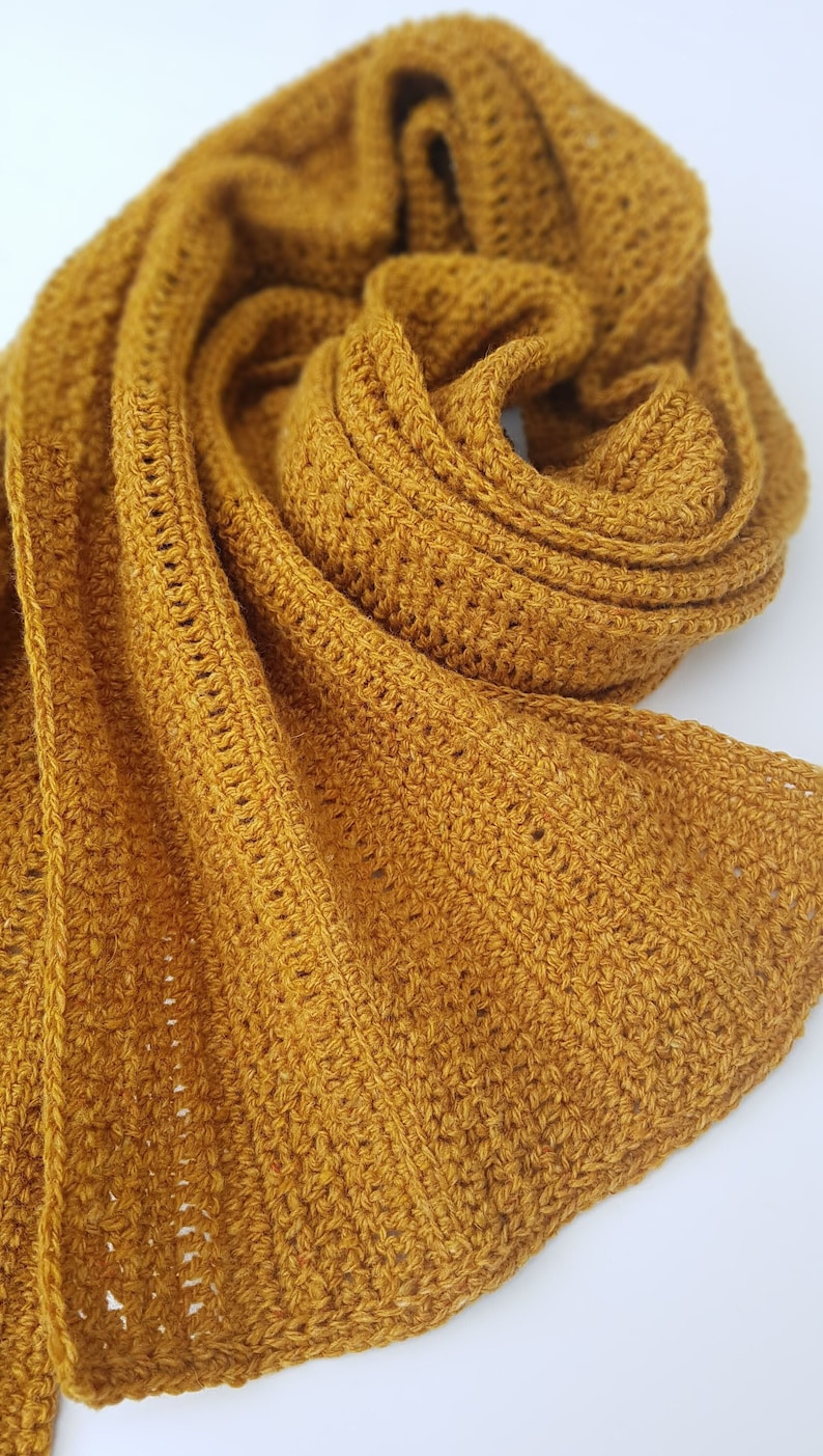 Unisex Scarf Crochet Pattern for Men and Women - Instant Download Pdf ...
