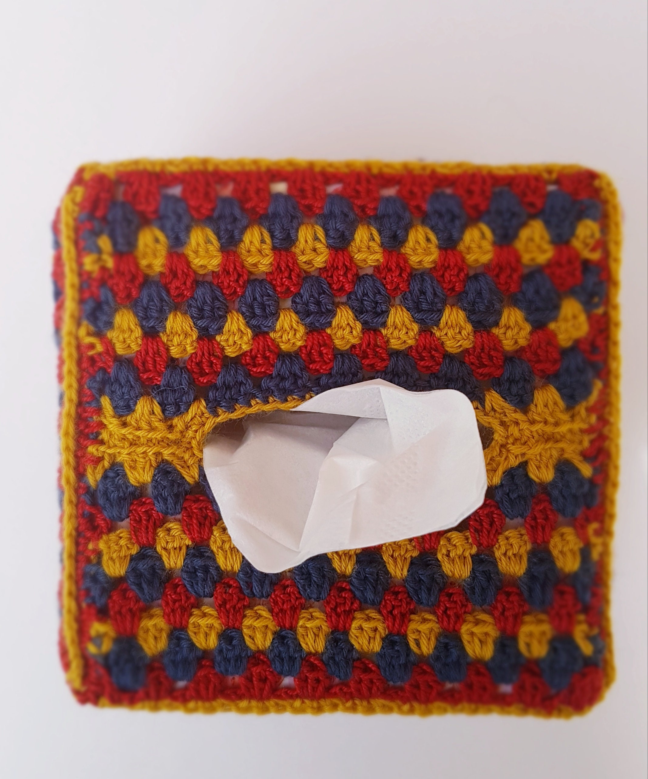 Tissue Box Cover - Easy Crochet Pattern With FREE Tutorial Pdf - Etsy UK