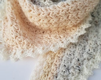 Italian Ice Cream Shawl - easy crochet pattern