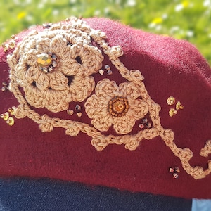 Paisley Applique Motif - Easy crochet pattern