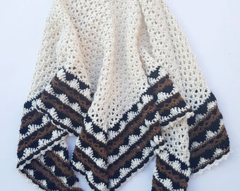 Instincts Shawl - Intermediate crochet pattern