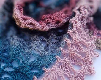 Crochet Shawl pattern perfect for holidays
