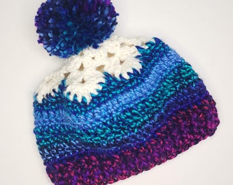 Snowflake Beanie - Crochet Pattern