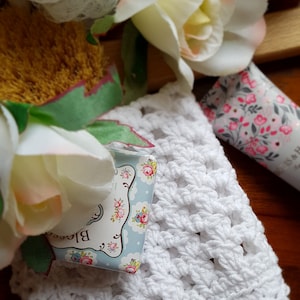Fabric Stitch Dishcloth - easy crochet pattern
