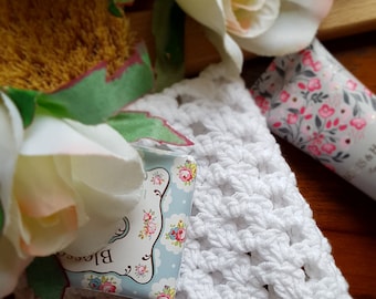 Fabric Stitch Dishcloth - easy crochet pattern