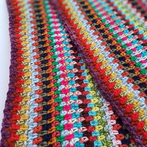 Belfast Linen Scarf beginner crochet pattern image 4