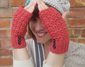 Easy Lace Gloves Simple Crochet Pattern UK