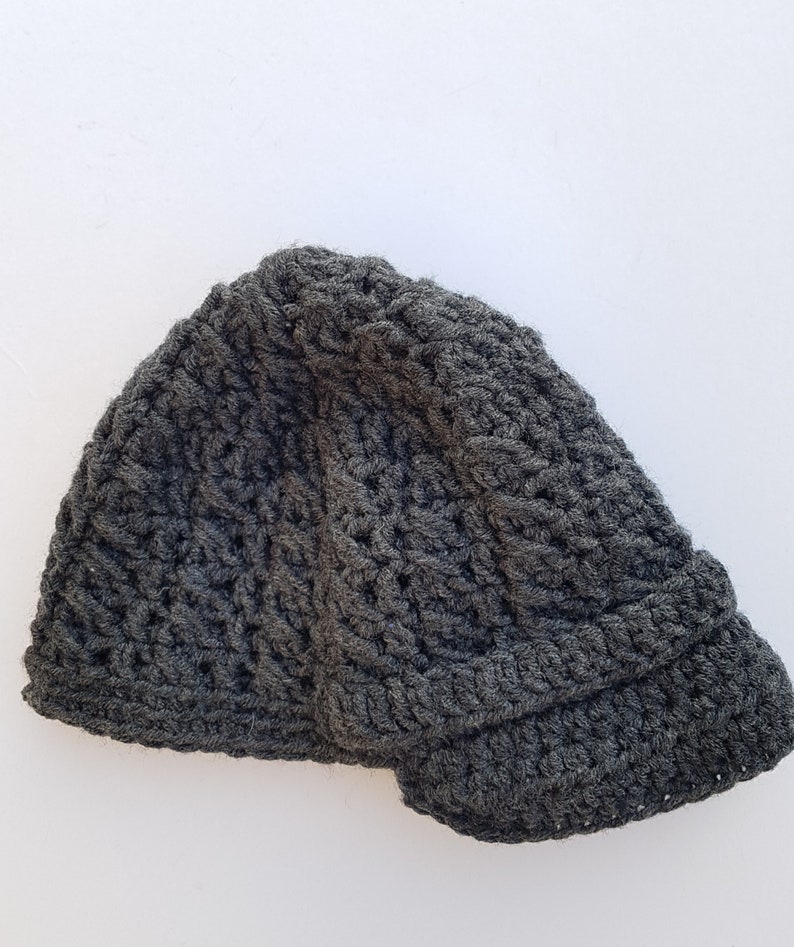 Newsboy Hat Easy crochet hat pattern image 3