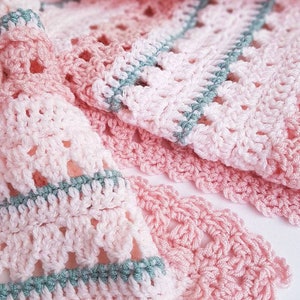 Mermaids and Waves Baby Blanket Intermediate Crochet Pattern image 7