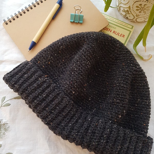 Man's Beanie - Easy crochet pattern