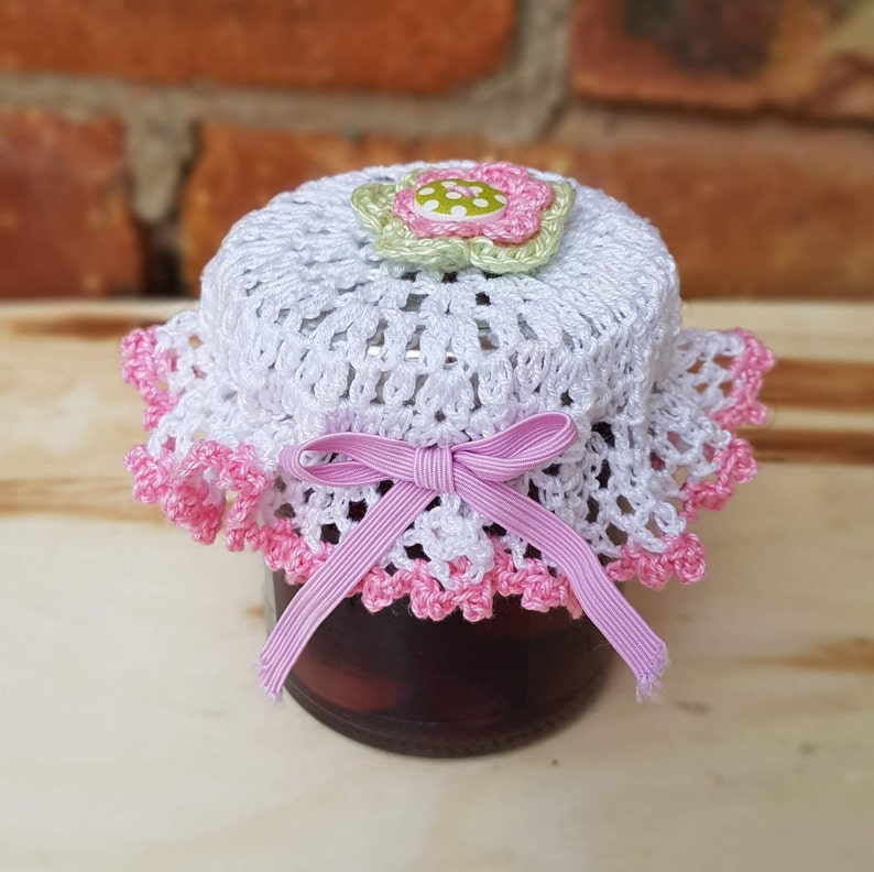 Retro Jam Pot Cover Easy Crochet pattern image 2