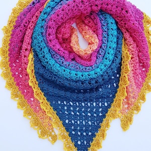 Skinny Dip Beach Cover up Shawl - Intermediate crochet pattern