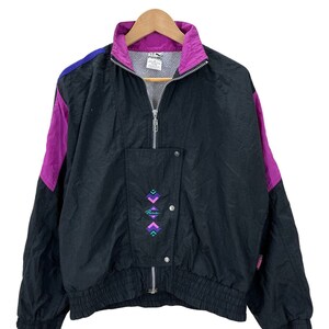 pink and purple windbreaker