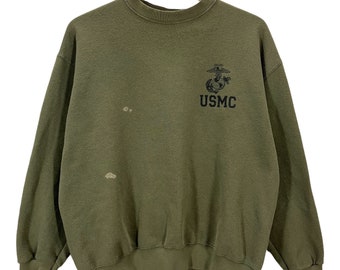 Green Usmc Sweatshirt - Etsy