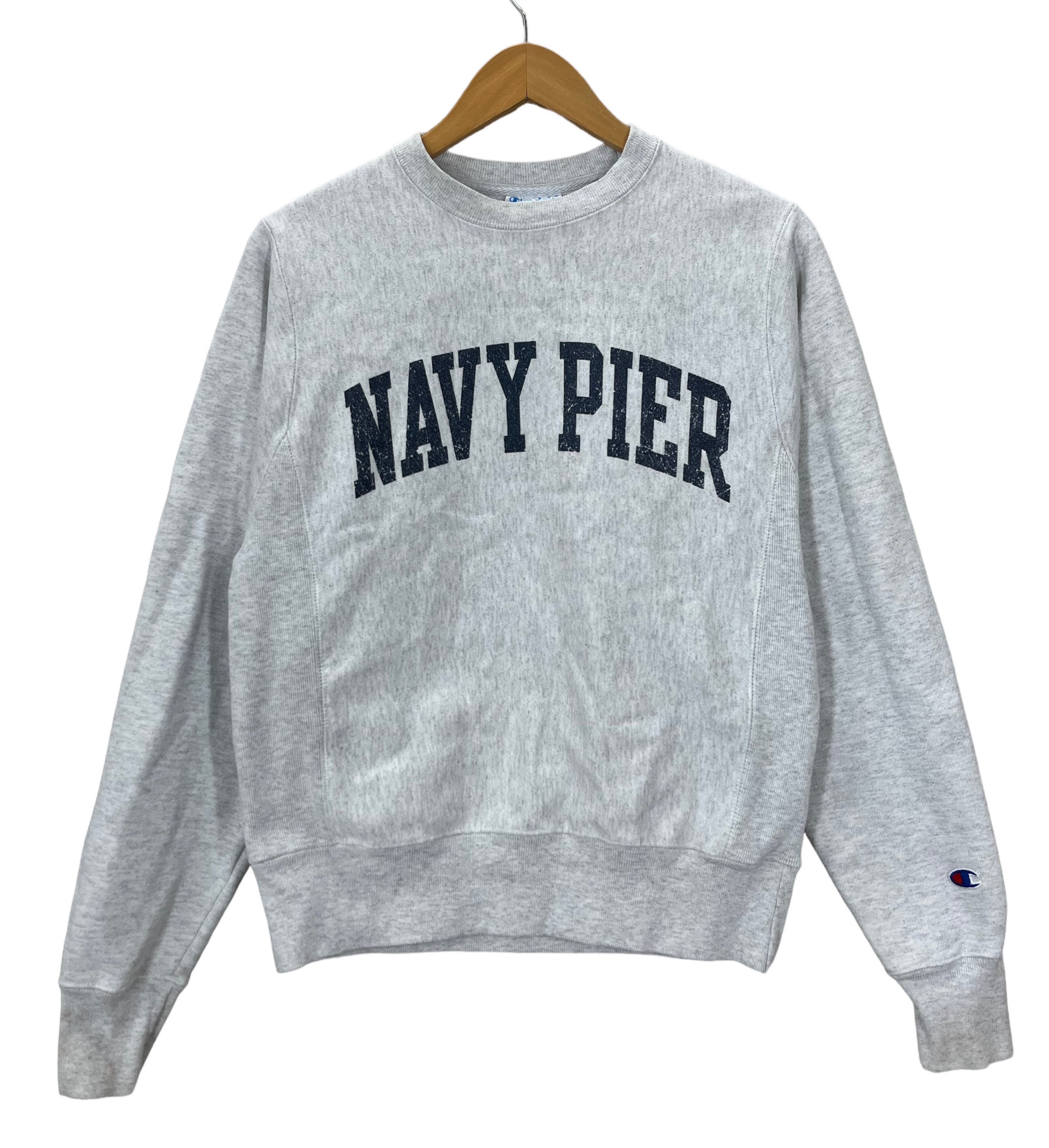 Navy Pier Chicago Champion Reverse Weave Sweatshirt Fits S/XS - Etsy