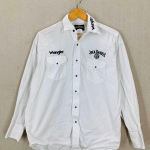 Wrangler Jack Daniels Embroidered Button Down Western Shirt