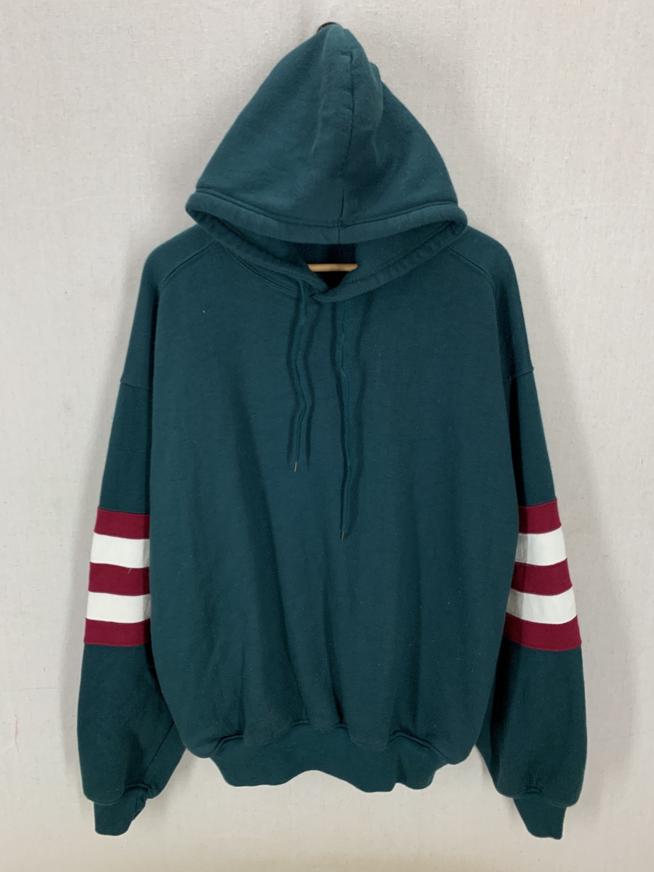 sunflower embroidery varsity striped hoodie