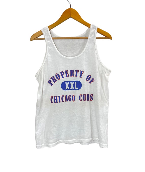 Vintage 80s Property of the Chicago Cubs Baseball Tank Top 