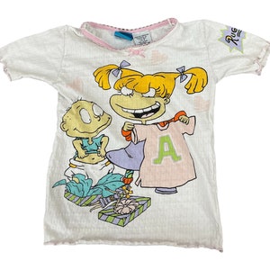 Vintage 90&#39;s Rugrats Tommy & Angelica Pickles Youth T-Shirt Sz 8