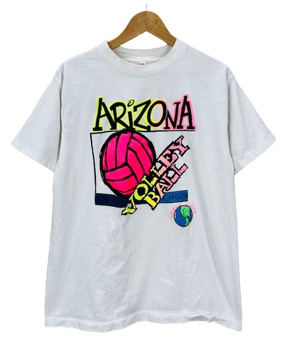Vintage 90's Arizona Volleyball Neon Color T-Shirt